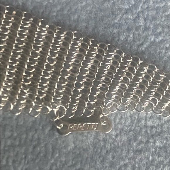 Tiffany & Co. Elsa Peretti Silver Mesh Scarf Necklace with Matching Earrings - Picture 14 of 16